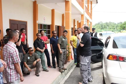 Professional security field briefing